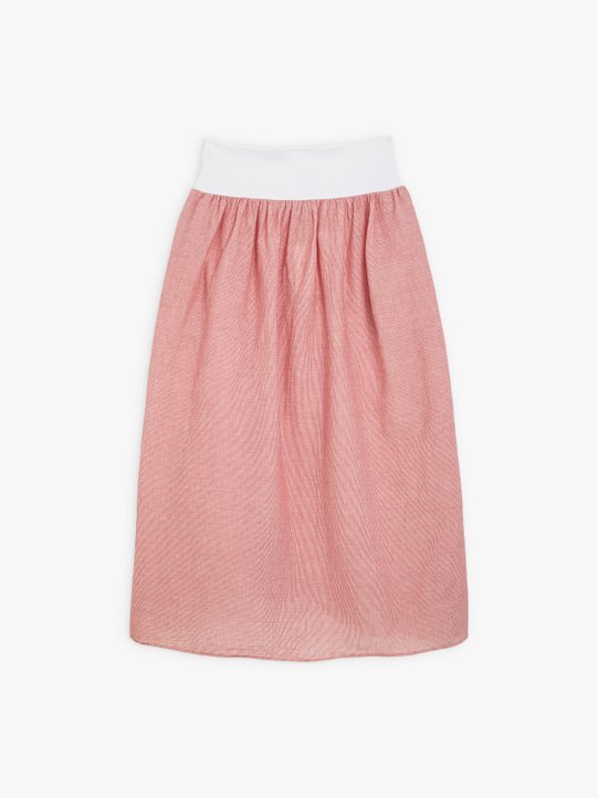 red striped cotton crepe EloÃ¯sa skirt_1