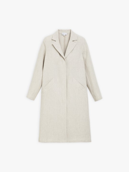beige linen zipped coat_1
