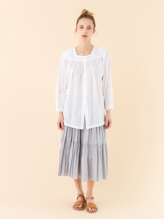light grey cheesecloth Tango broomstick skirt_11