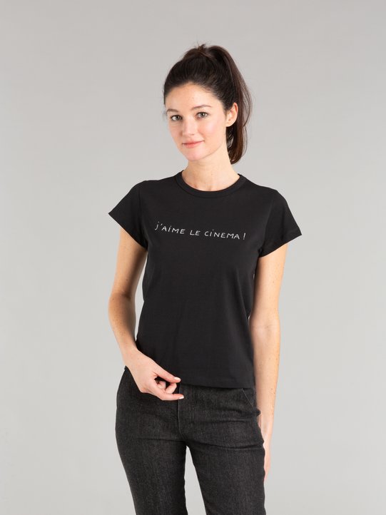 black short sleeves Brando "cinema" t-shirt_11