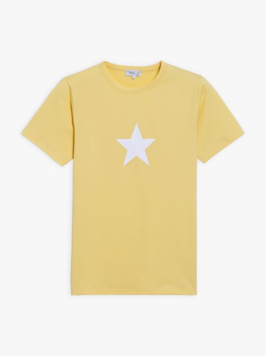 yellow short sleeves Brando star t-shirt_1