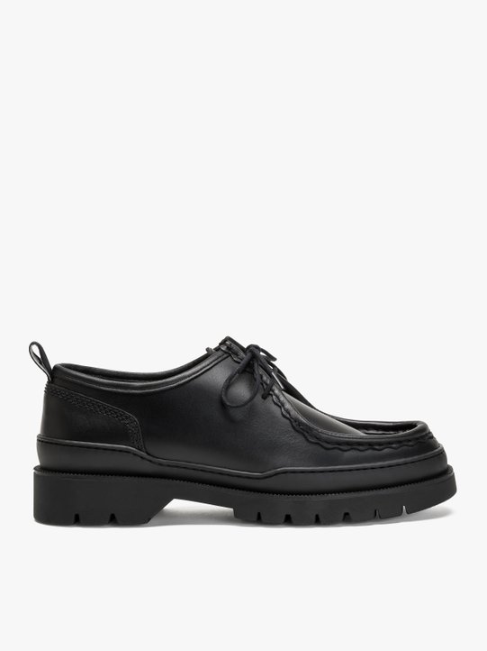 agnÃ¨s b. x Kleman black leather derby shoes_2