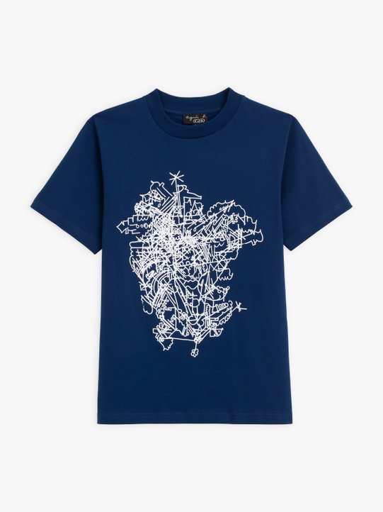 dark blue Rostarr artist unisex Christof t-shirt_1