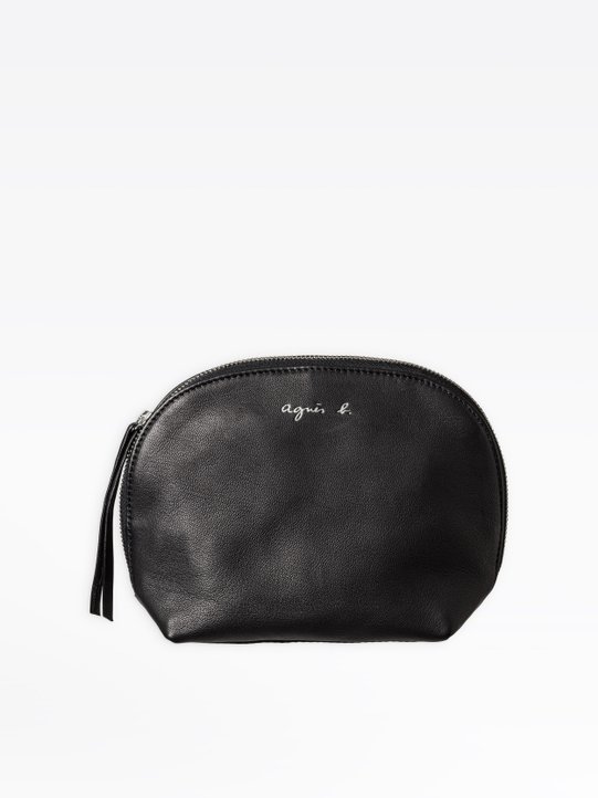 black Agatha leather pouch_1