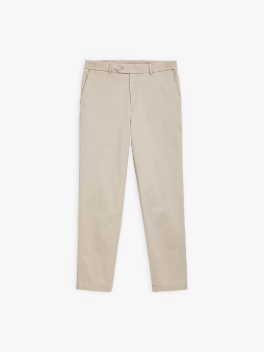grey-beige cotton gabardine Noamm trousers_1