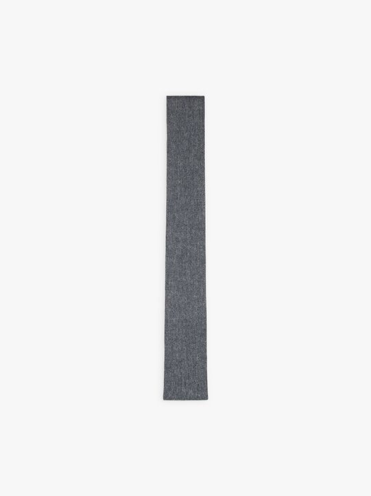 grey cotton flannel Janis tie_1