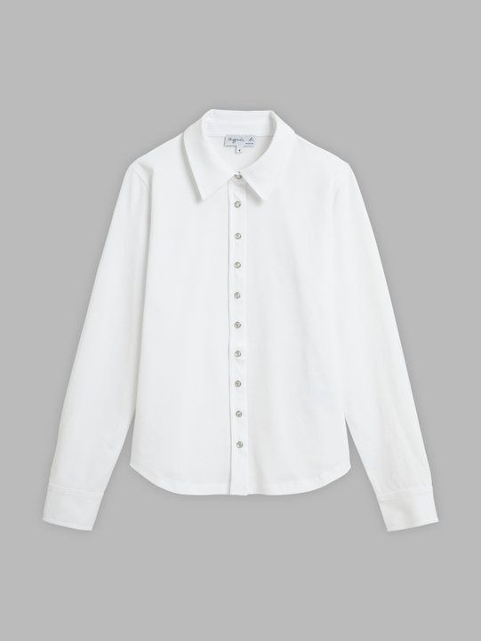 white jersey Parmina shirt_1