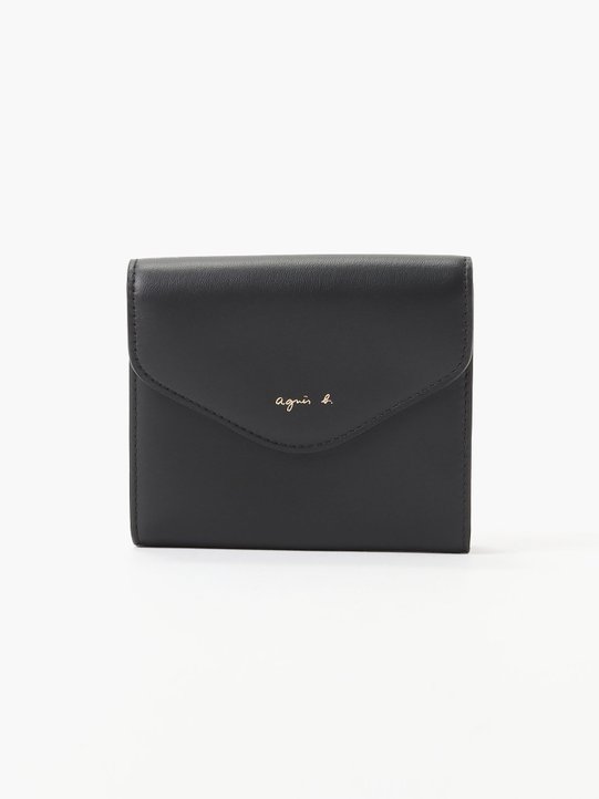black compact leather wallet_1