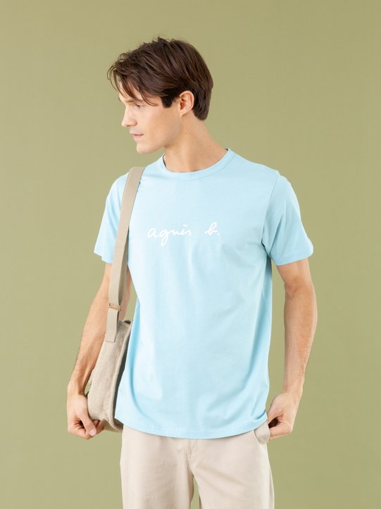 turquoise blue short sleeve "agnÃ¨s b." Brando t-shirt_11