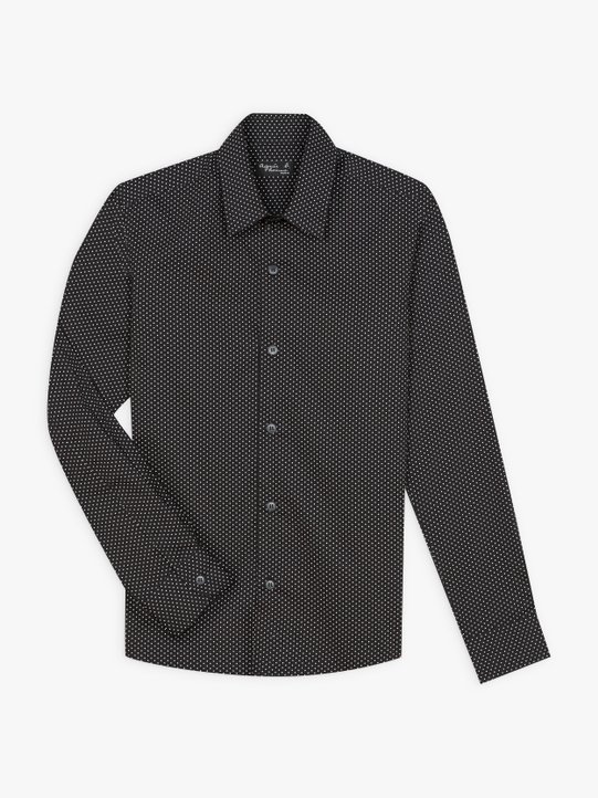 black polka dots shirt Tom_1