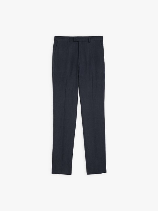 navy blue linen Jamming trousers_1