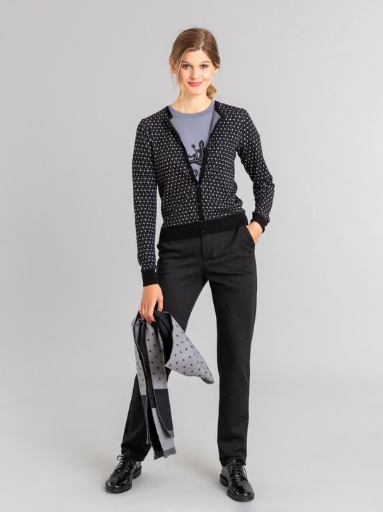 black milano Man trousers with micro check pattern_11