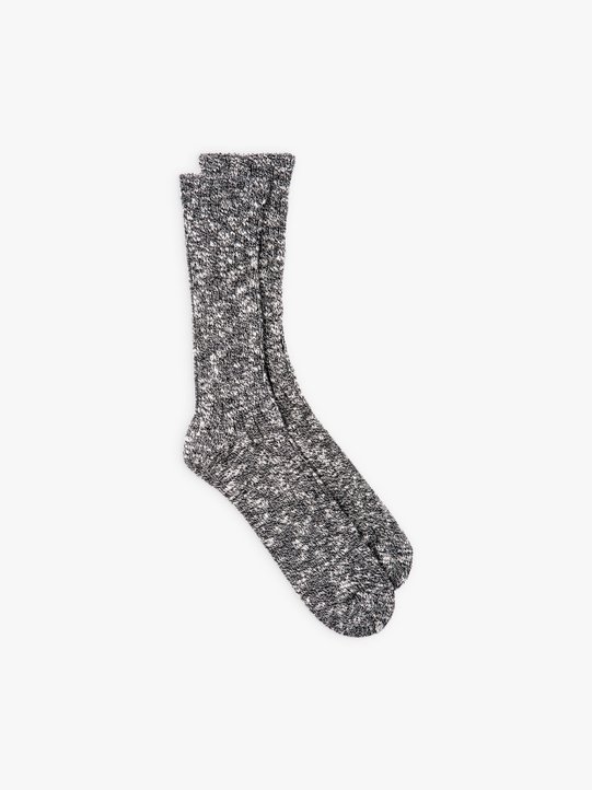 black and white Knitted marl socks_1