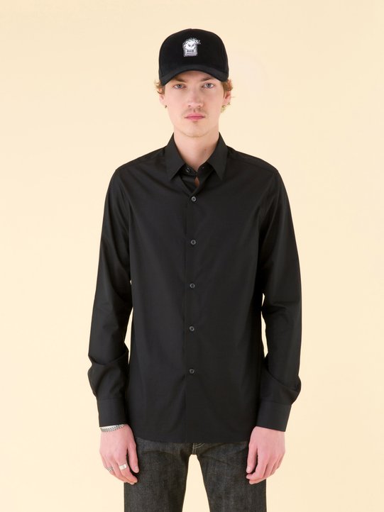 black cotton poplin Thomas shirt_11
