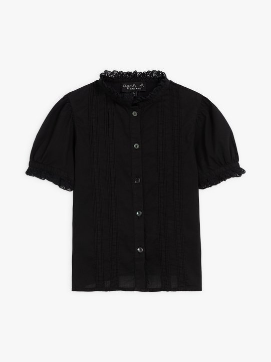black lace edging shirt_1