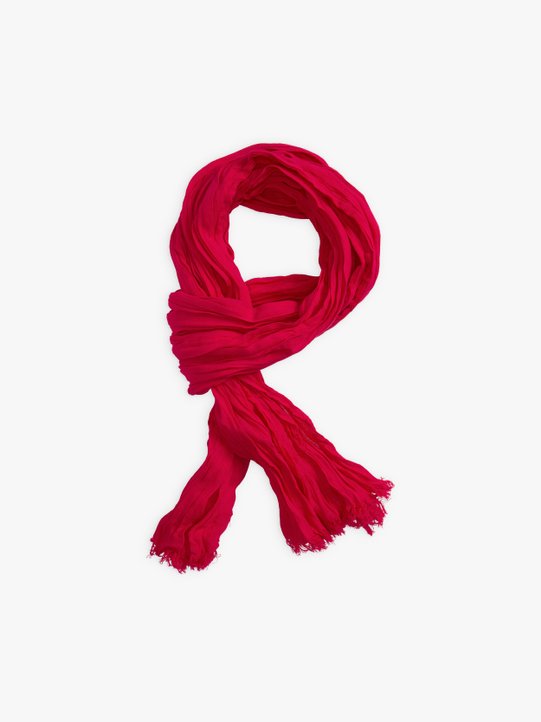 raspberry pink cheesecloth Unno scarf_1