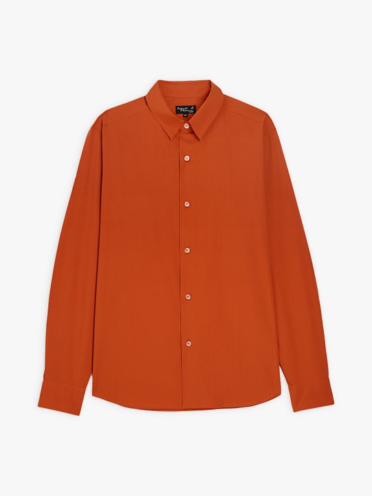 orange Thomas shirt in printed cotton_1