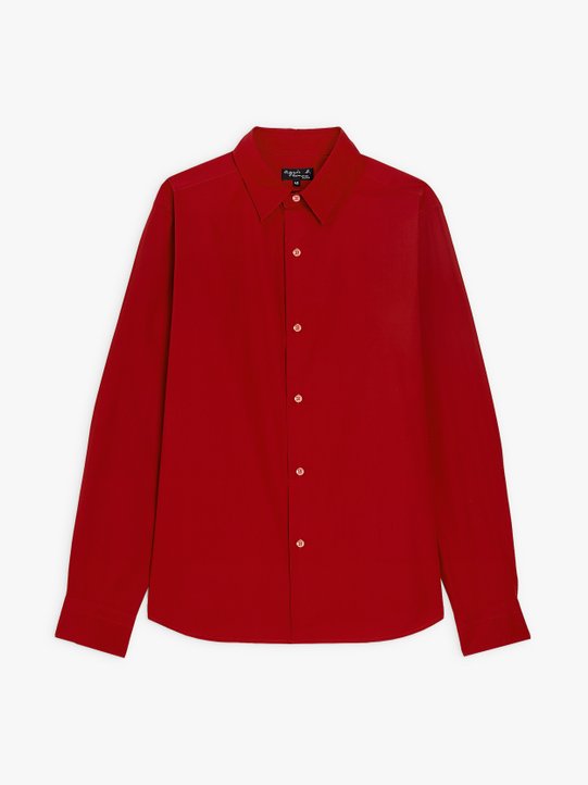 red Thomas shirt in printed cotton_1