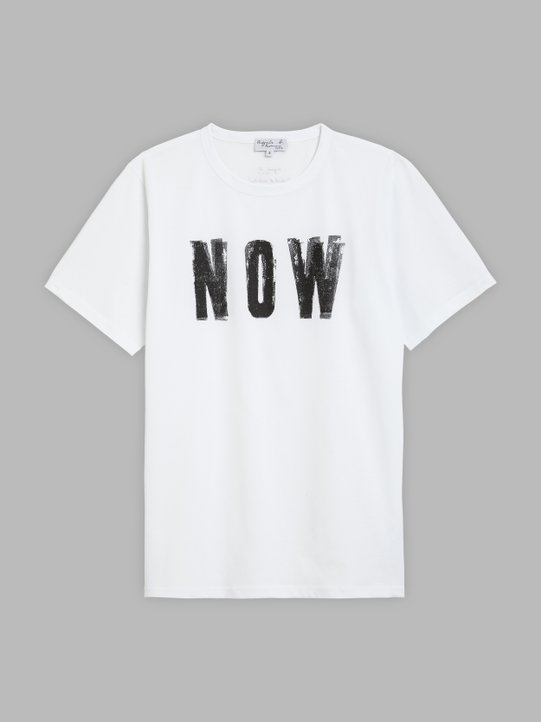 white Rafael Gray artist "Now" Coulos t-shirt_1