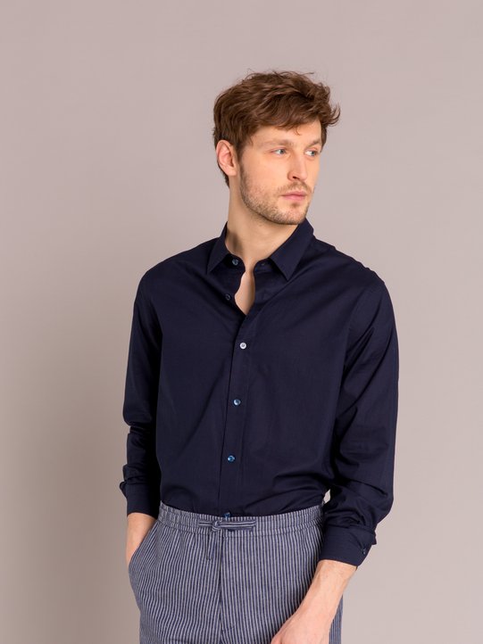 navy blue cotton percale thomas shirt_11