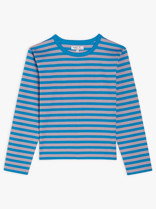 Lil Cool t-shirt with stripes blue_1