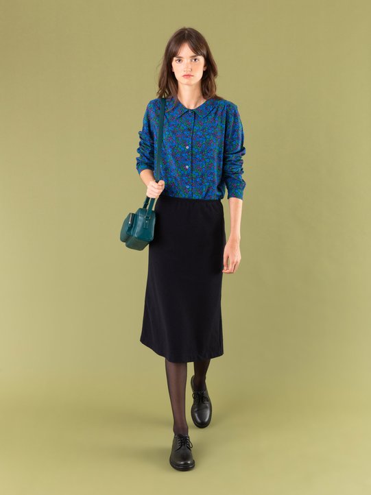 Reb shirt in viscose with a floral motif_11