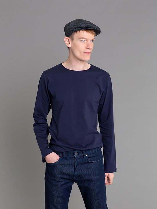 navy blue long sleeves Roulotte t-shirt_11