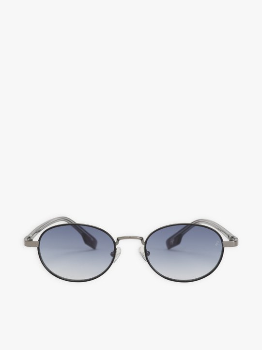 black and navy blue Leo unisex sunglasses_1