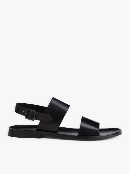 black leather Bashir sandals_2
