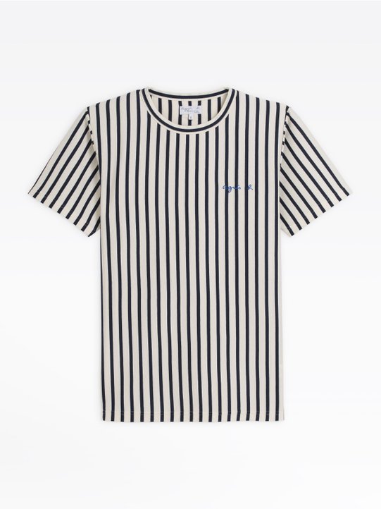 navy blue and white striped coulos t-shirt_1