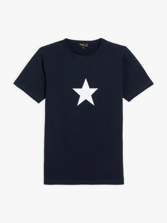navy blue short sleeves Brando star t-shirt_1