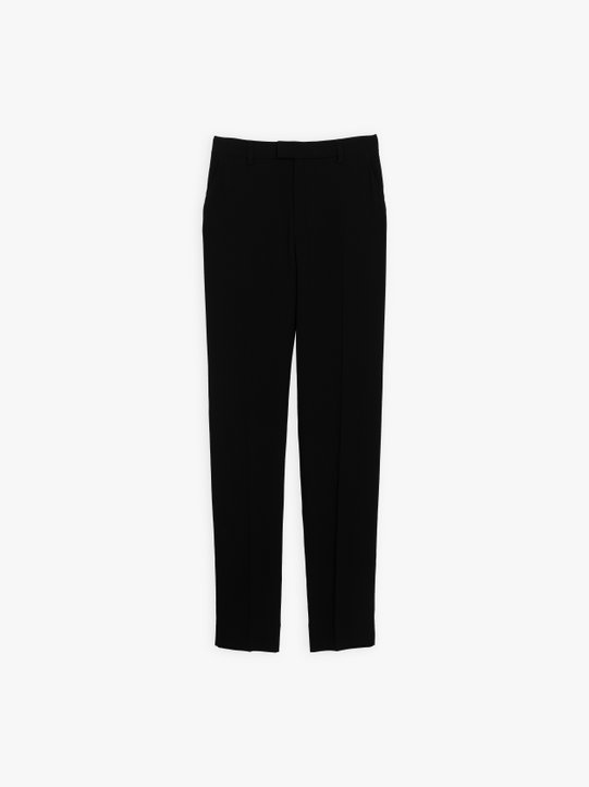 black crepe Fergie trousers_1