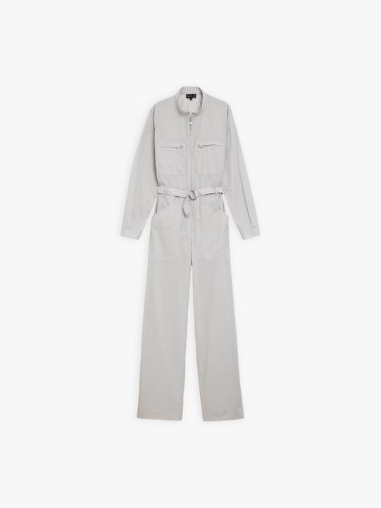 grey cotton percale jumpsuit_1