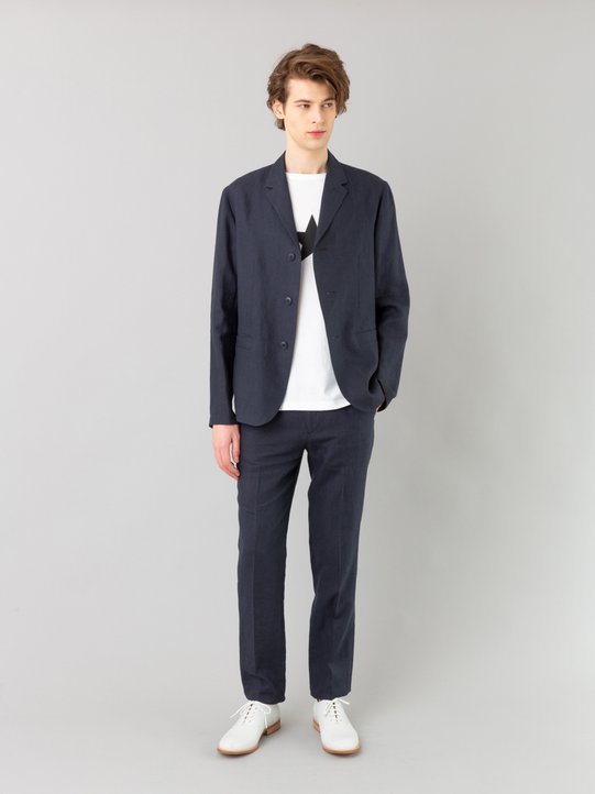 navy blue linen Jamming trousers_11