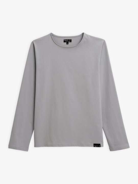 light grey long sleeves roulotte t-shirt_1