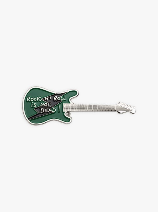 green Guitare brooch_1