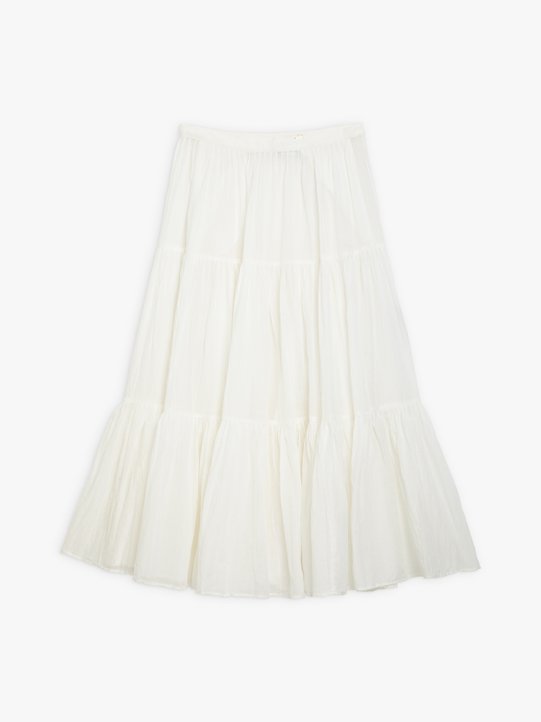 off white cheesecloth Tango broomstick skirt_1
