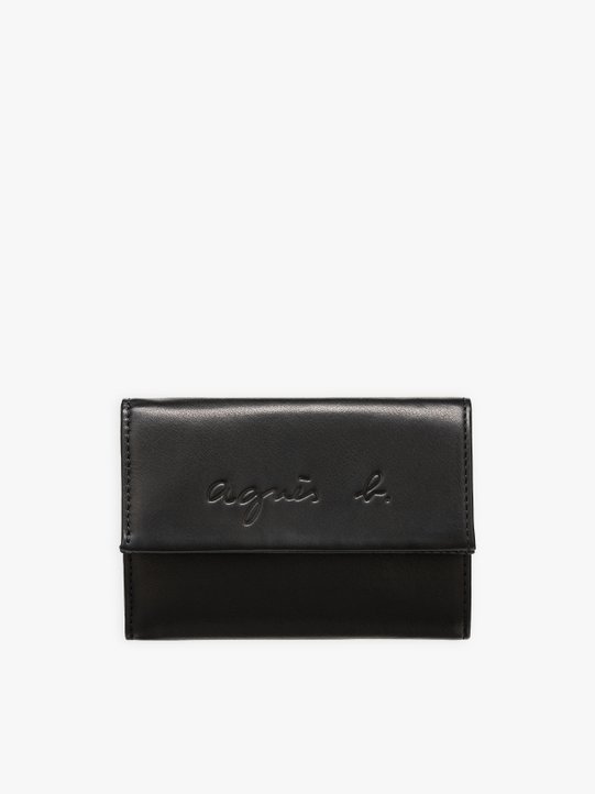 small logo and leather wallet