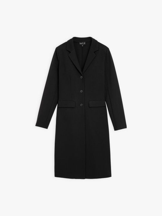 black milano jersey Louiza coat_1