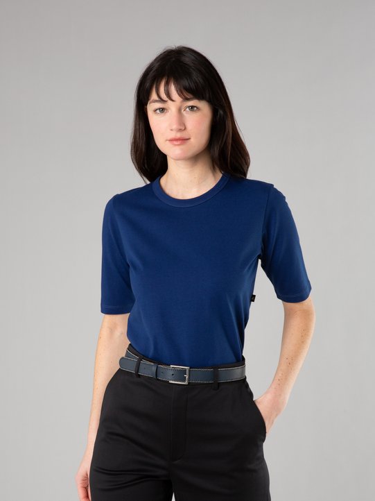 dark blue elbow-length sleeves brando t-shirt_11