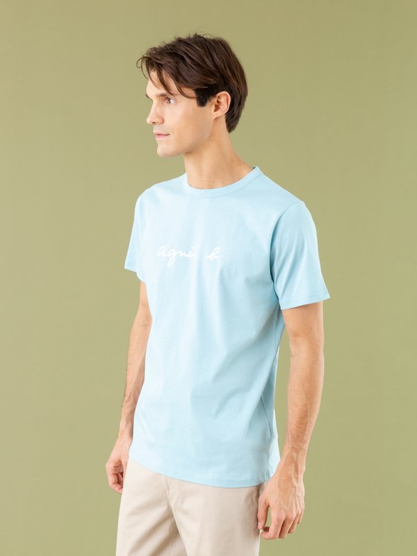 turquoise blue short sleeve "agnÃ¨s b." Brando t-shirt_13