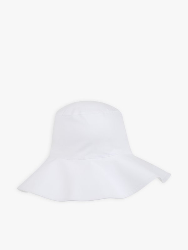 white cotton jersey Monia hat_1