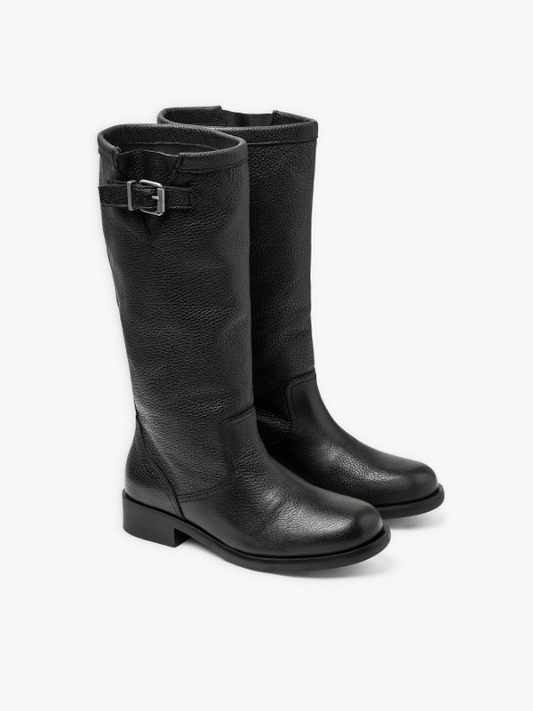 black leather Sacha boots_1