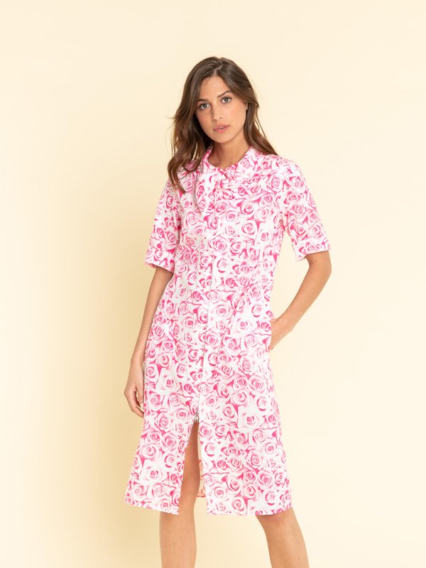 pink eden dress with roses print_12