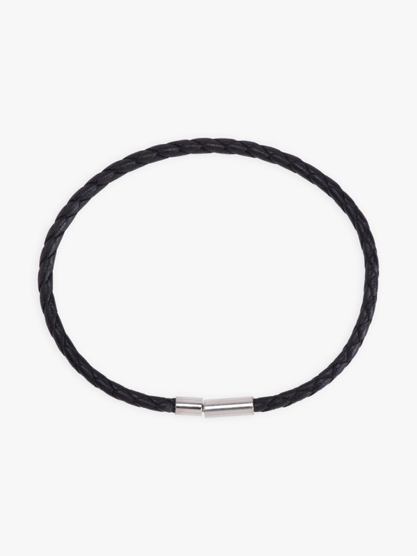 black leather davo bracelet_1