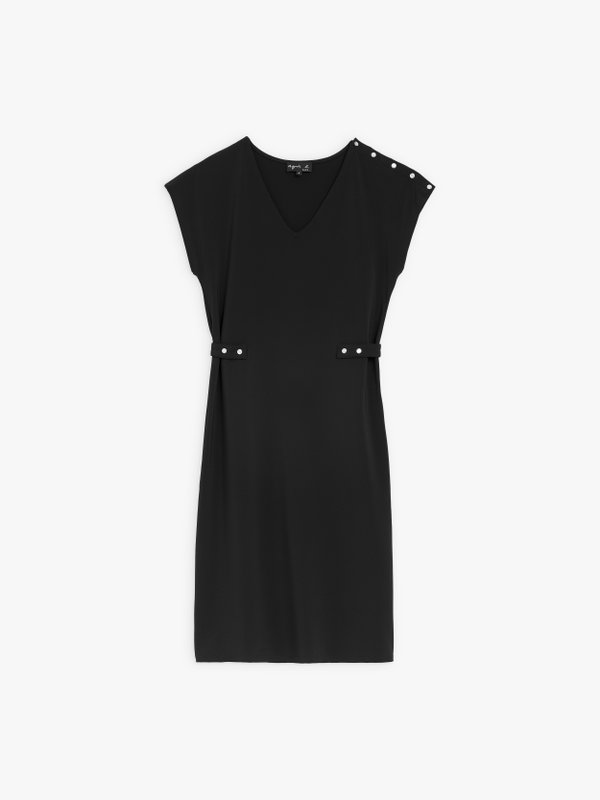 black perline dress with glittery press studs_1