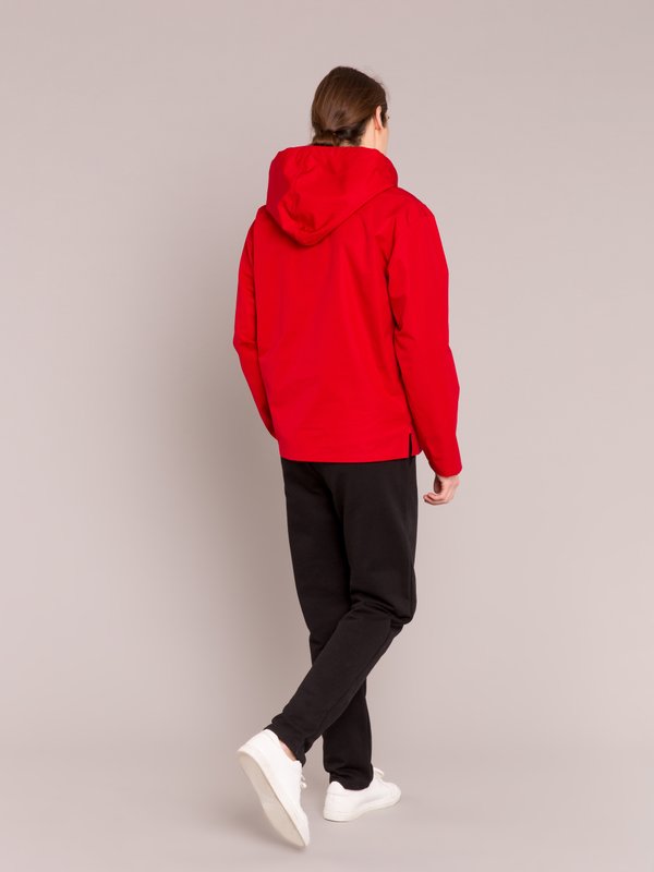 red cotton men hooded jacket_13