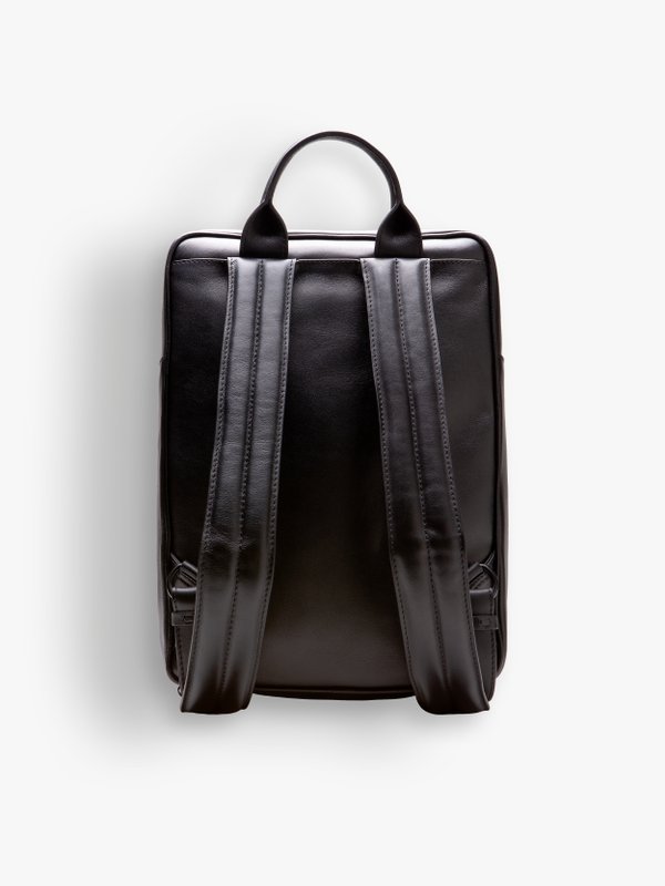 black leather Marceau backpack_3