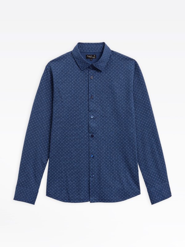 blue patterned jersey john shirt_1