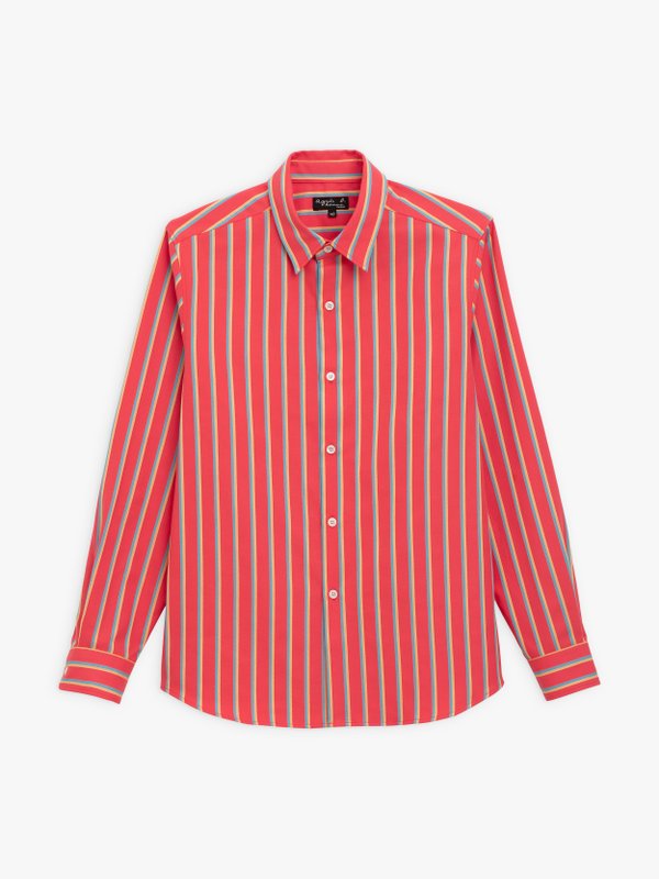 coral striped Andy shirt_1